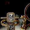 1.6ct Radiant Cut Gold Engagement Ring - 02US82